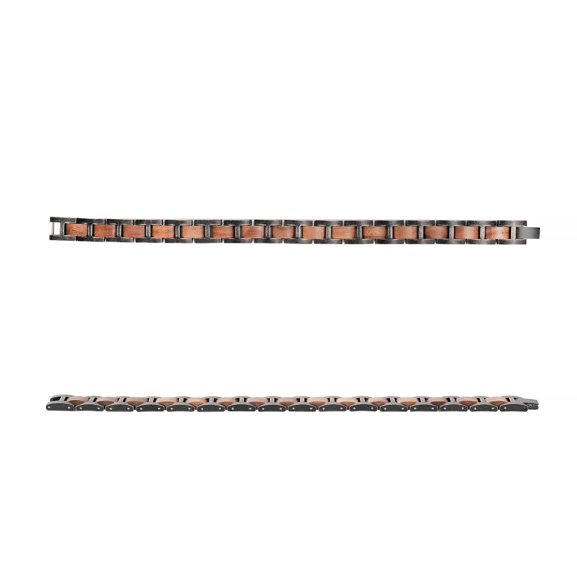 Aldoro Men’s Wooden Bracelet – Walnut & Stainless Steel - Luxury Wooden Watch handcrafted by Aldoro Watches Dubai